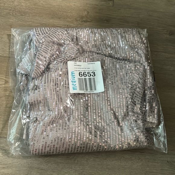 NWT! Anthro The Bettina Tiered Shirt Dress by Maeve: Mini Sequin Edition 🔎⚽️ - Picture 11 of 15